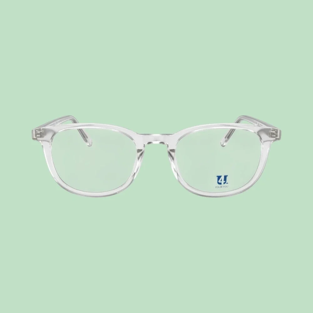 Four You US98 Crystal Clear Round Eyeglass‎ Frames 49-20-145 Women Mens Glasses